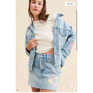 Levi's Icon Denim Patchwork Skirt 27, 28 & 29